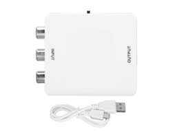 Conversor de interface multimídia RCA para HDMI, com áudio e vídeo composto CHABERLU