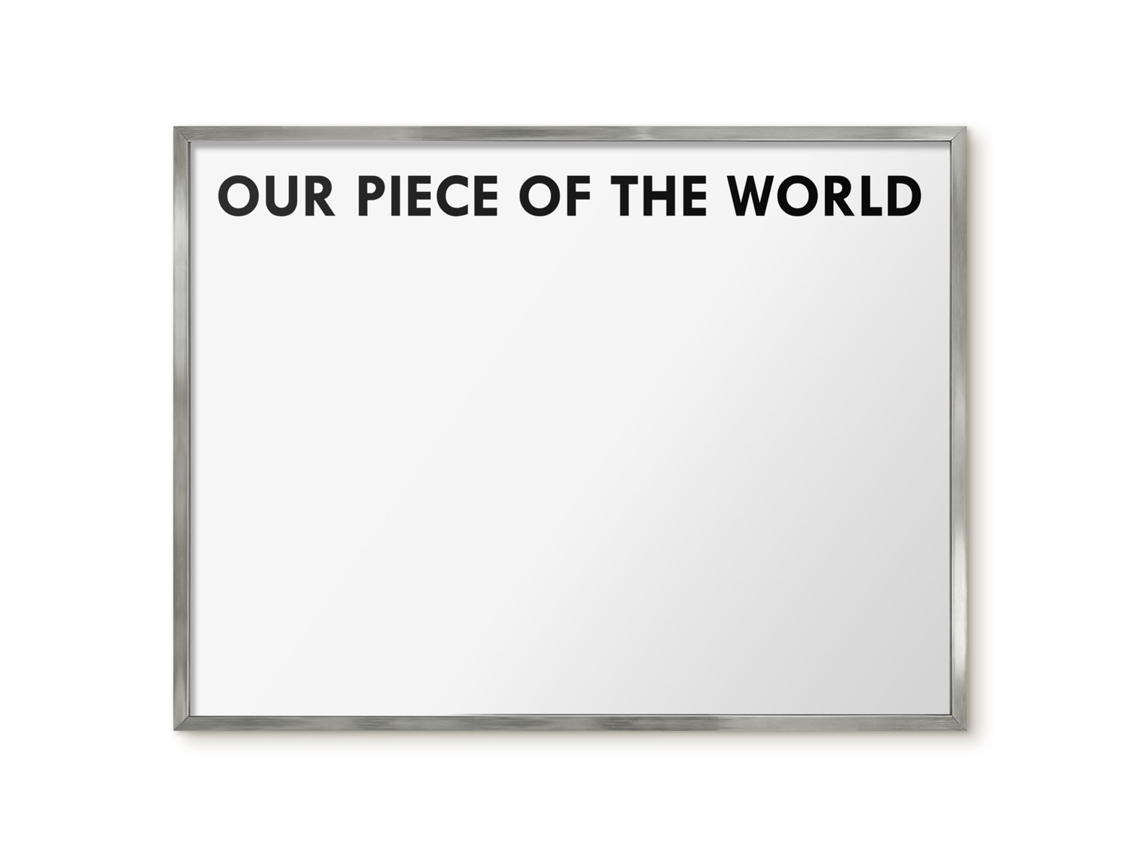 Magnetic Glass Board Our Piece Of The World For The Hall Espelharte (80x60 Cm)