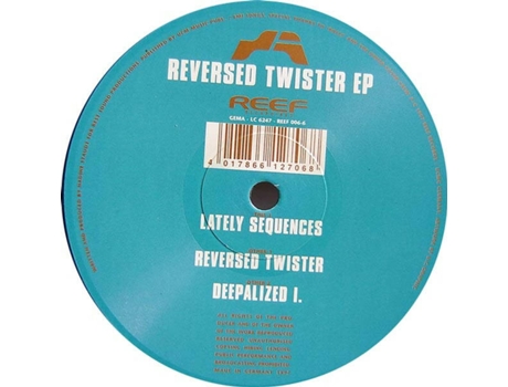 Vinil Reversed Twister Ep Reef Recordings