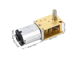 Motor Redutor De Velocidade Com Eixo Simples Dc6v