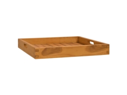 Vidaxl Bandeja De Servir 50x50 Cm Madeira De Teca Maciça
