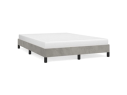 Bed Frame, Bed Frames Vidaxl Cinzeto Veludo (140 X 200 Cm)