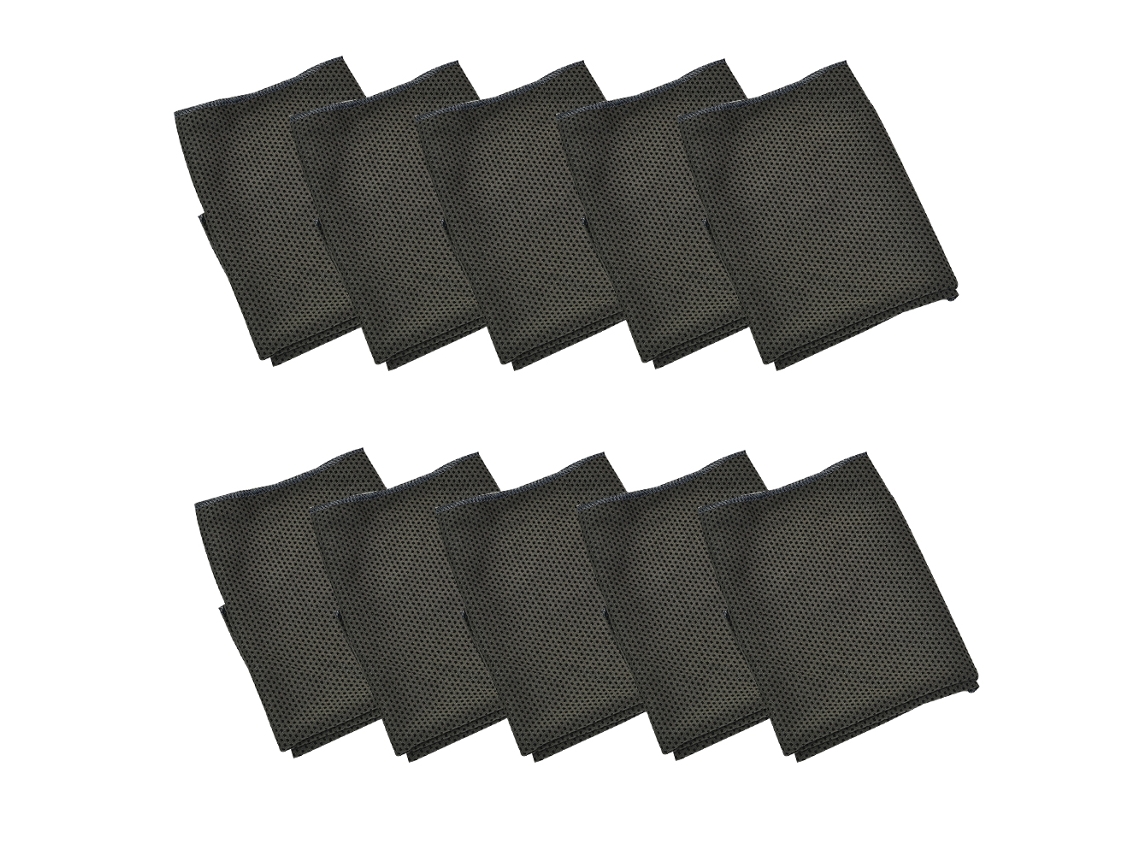 Conjunto de Toalha NEVEANCE Refrescantes Pescoço Macias Respiratórias Poliéster Cinzento - 2pcs (30x90cm)