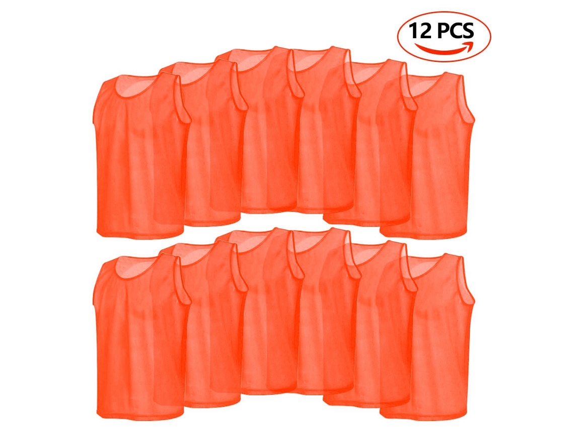 Camisetas de Treino para Crianças Colete Mesh Respirável 12 unidades S/MARCA