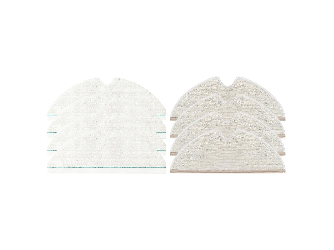 8Pcs para Xiaomi Roborock T8 Robot Mop Pano Lavável + Esfregão Descartável