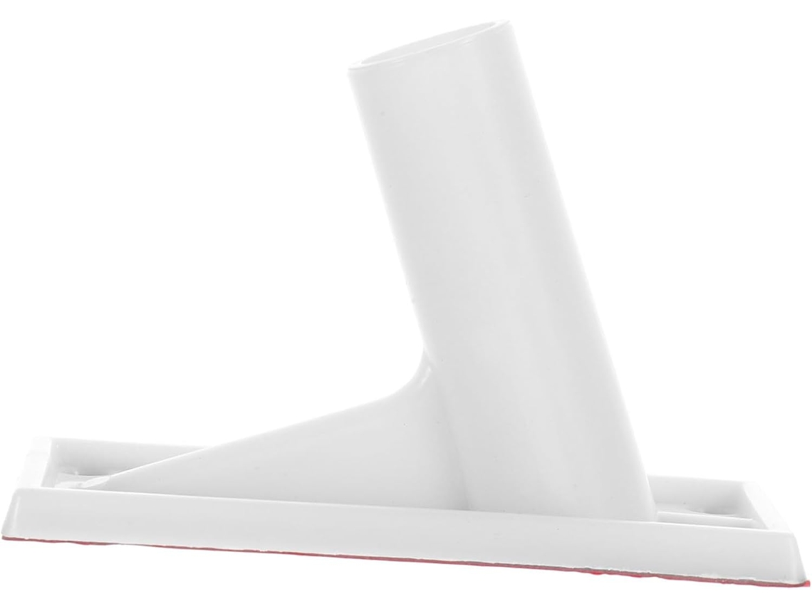 Suporte De Parede Resistente Em Plástico Branco Para Mastro De Bandeira Autoadesivo