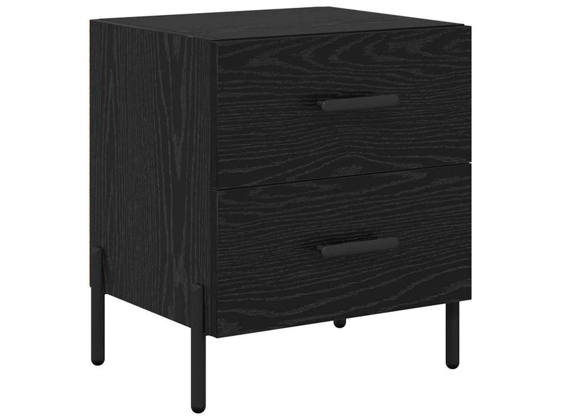 Armário Cabeceira Carvalho Preto 40 X 35 X 47,5 Cm MAISON EXCLUSIVE