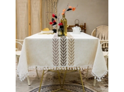 Toalha De Mesa Para Mesa De Jantar, Toalha De Mesa Rústica Para Cozinha, Capa Para Mesa De Centro, Tecido De Algodão E Linho, Toalha De Mesa Retangula