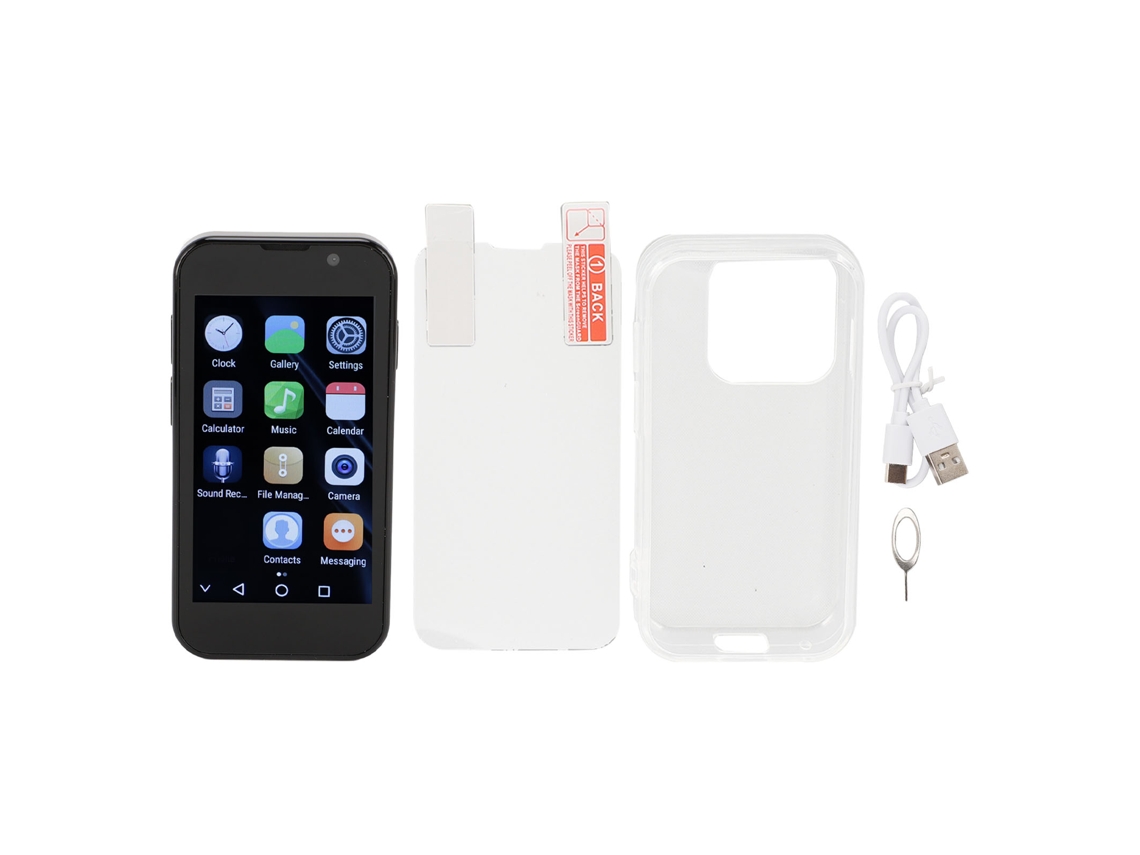 2026zentro-smartphone 3g Xs18pro Tela 3.0 Polegadas Wifi Gps Quad Core Android 9.0 2gb Ram 16gb Rom Preto