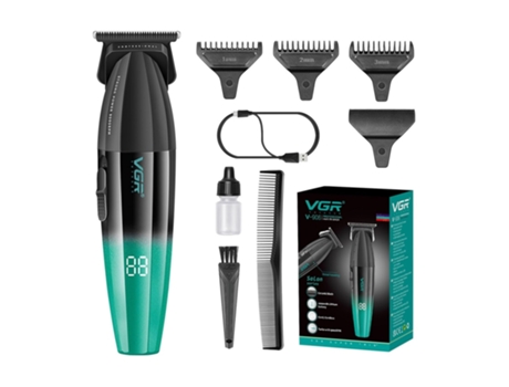 Tagliacapelli Professionale Rifinitore Cordless Lama AT Dlc Ricarica Usb V-906