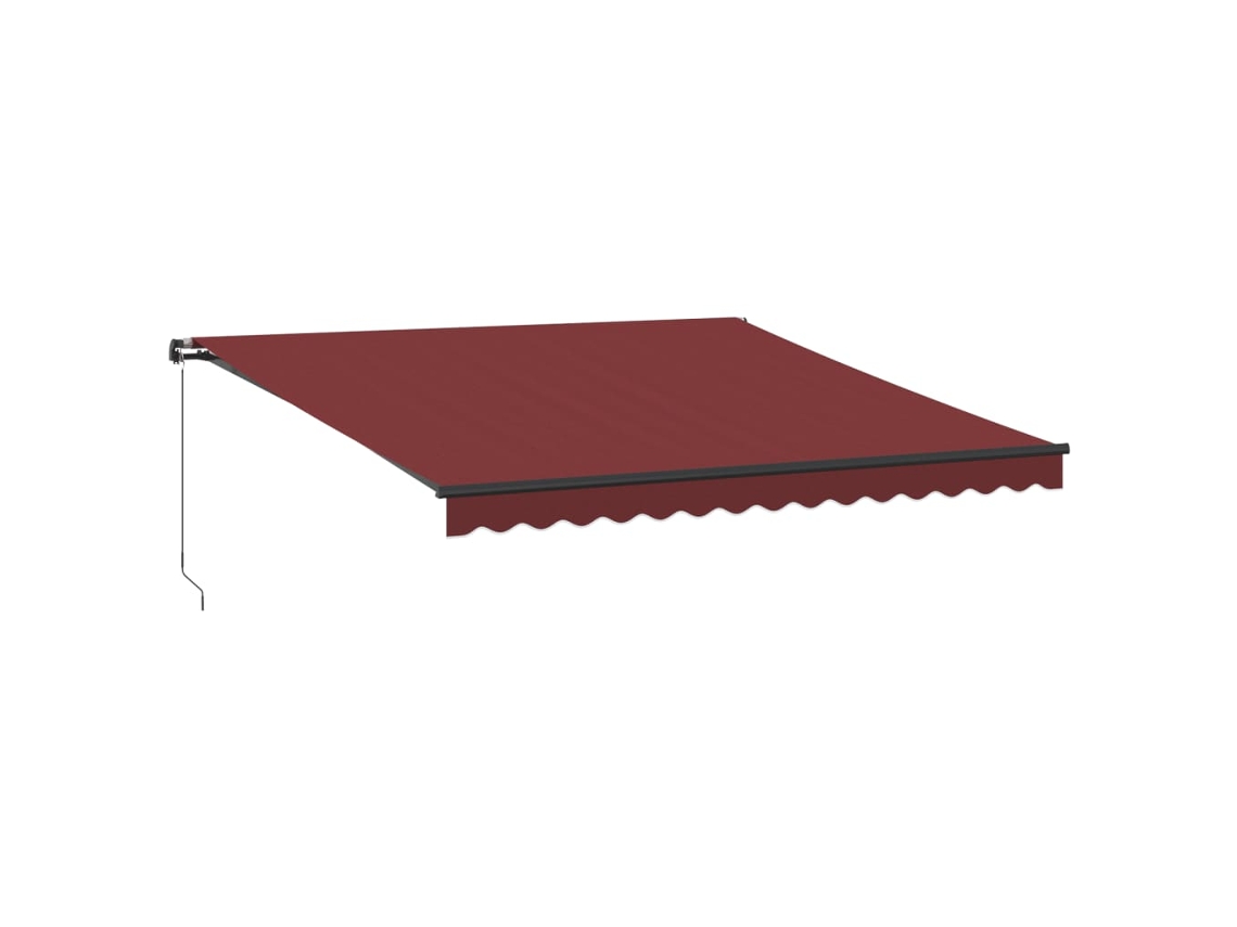 Retractable Awning, Retractable Awnings Vidaxl Bordô Tecido (400 X 350 Cm)
