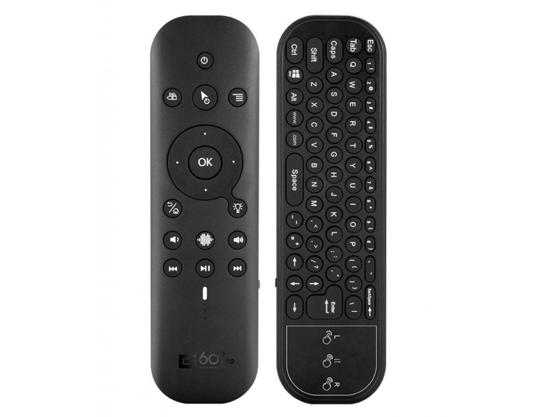 G60S Pro Controle Remoto com Mini Teclado 2.4G Compatível com Bluetooth 5.0 Dual Mode Voz