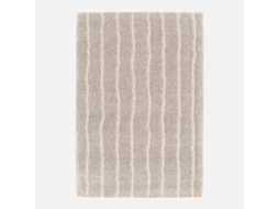 Tapete Interior Padrão Linear Taupe