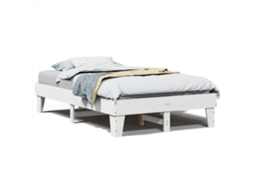 Bed Frame, Bed Frames Vidaxl Branco Madeira De Pinho (135 X 190 Cm)
