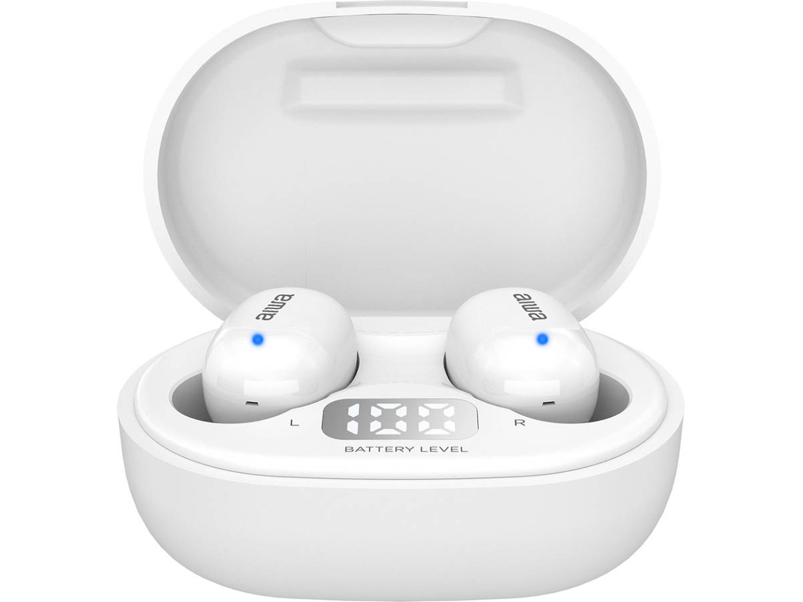 Auriculares Bluetooth True Wireless AIWA Ebtw-150Wt (In Ear - Microfone - Branco)