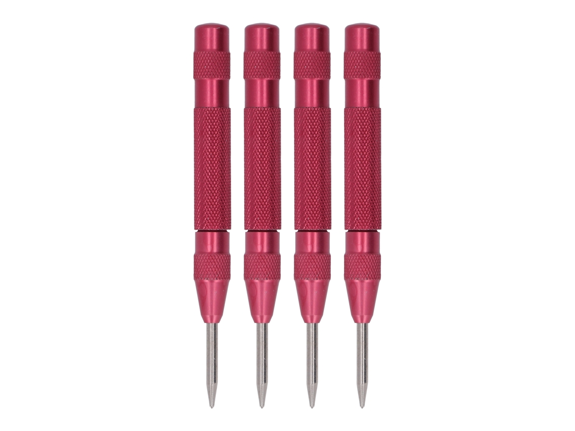 Kit De 4 Punção Central Automática Aço Velocidade Alta 5in Para Instalação E Manutenção Vermelho
