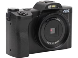 Câmera Digital 4k, Câmera Hd De 48 Mp Com Tela De 3,0 Polegadas, Zoom De 16x, Rotação De 270 Graus, Câmera De Rede (preta)