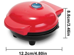 Damai Home Bread Maker Mini Baking Bolo Waffle Maker Sandwich Café Da Manhã Vermelho Europeu