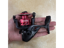 (vermelho) Carretel De Pesca Giratório De Plástico 5.2:1, Adequado Para Varas De Pesca Marítimas.