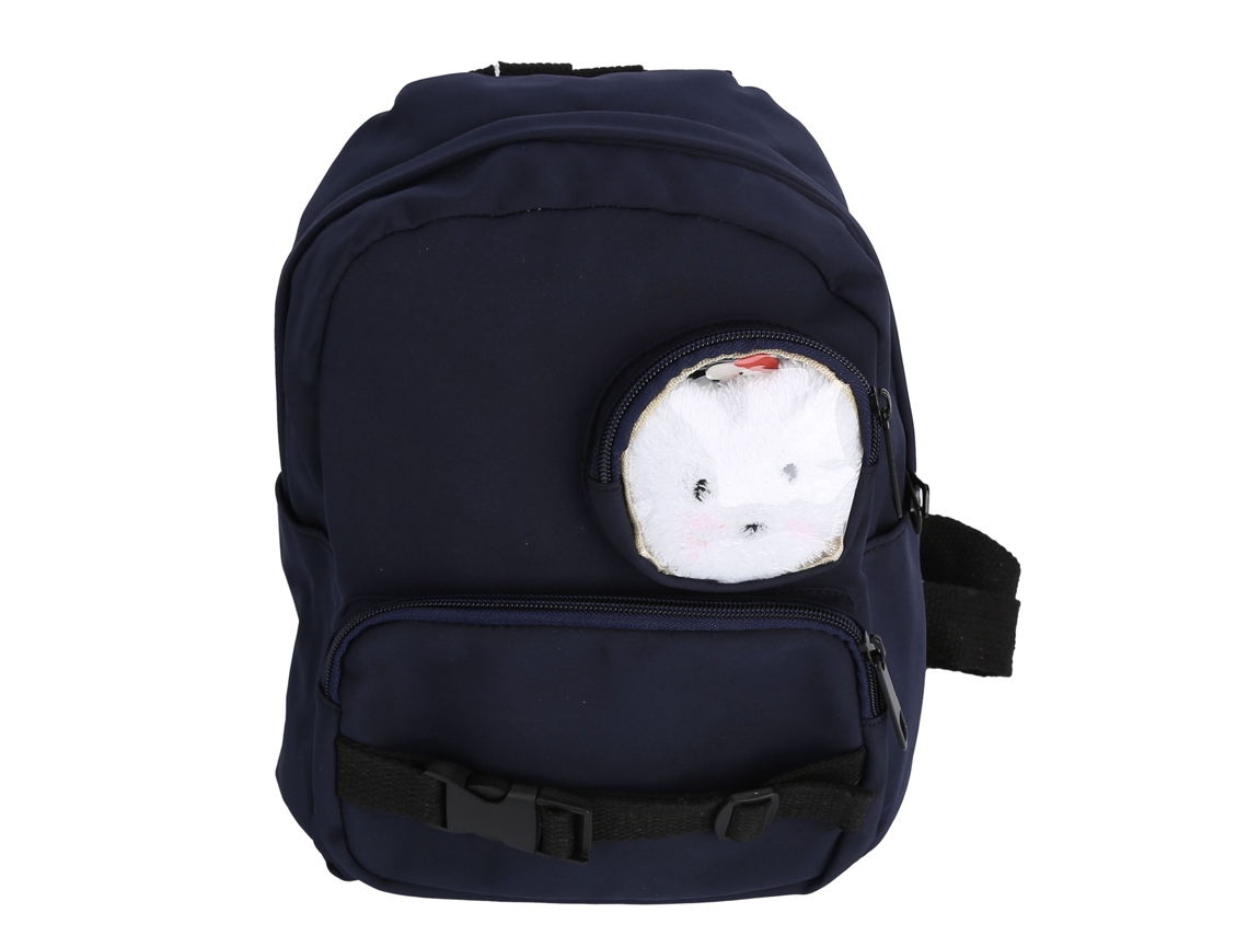 Mochila Infantil Ajustável Cute Cartoon Nylon Escolar Outdoor Infantil 3+ Anos Azul Escuro