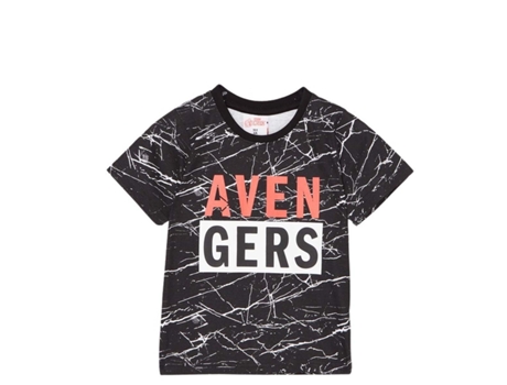 T-Shirt de Criança VINGADORES Algodão Preto (XS)