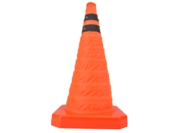 Cone De Trânsito Dobrável Telescópico (base De Abs, Com Refletor De 55cm)