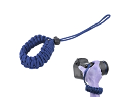 Large Size Camera Lanyard Weave Strap Anti Lost Anti Broken Digital Camera Wrist Band LAXISCREED (blue )