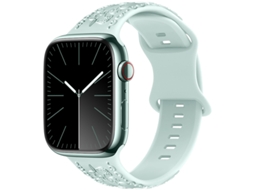 Bracelete Para Apple Watch 42/44/45/46/49mm Verde Claro Cuich
