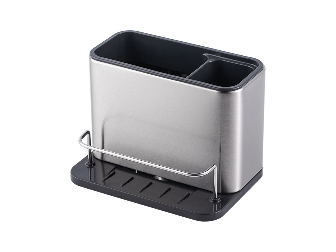Organizador de Pia, Suporte para Esponja de Aço Inoxidável para Pia de Cozinha AQUAFORGE