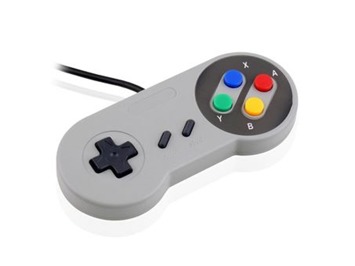 Comando Retro Clssico Usb Orysin | Compatvel Com Pc E Mac Cinza