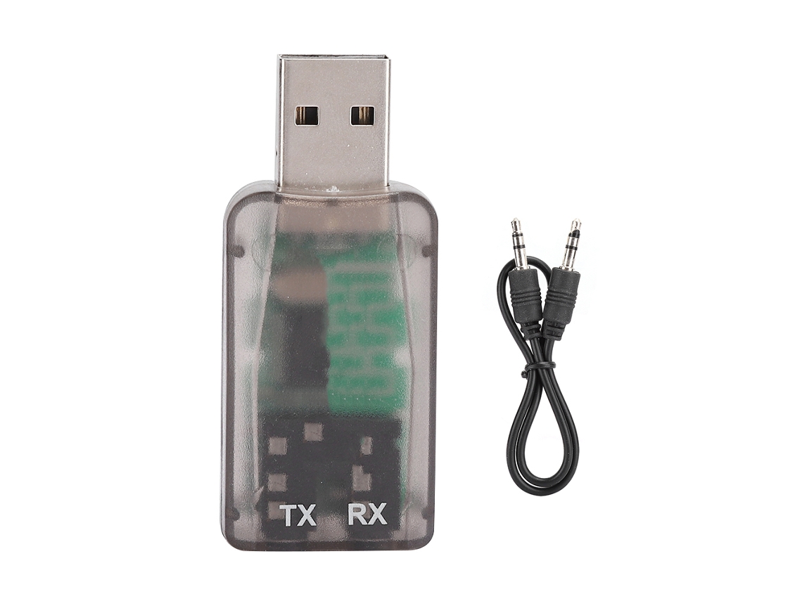 Aetheria adaptador Bluetooth 5.0 2 em 1 Transmissor Receptor Áudio Sem Fio Carro Aux Tx5