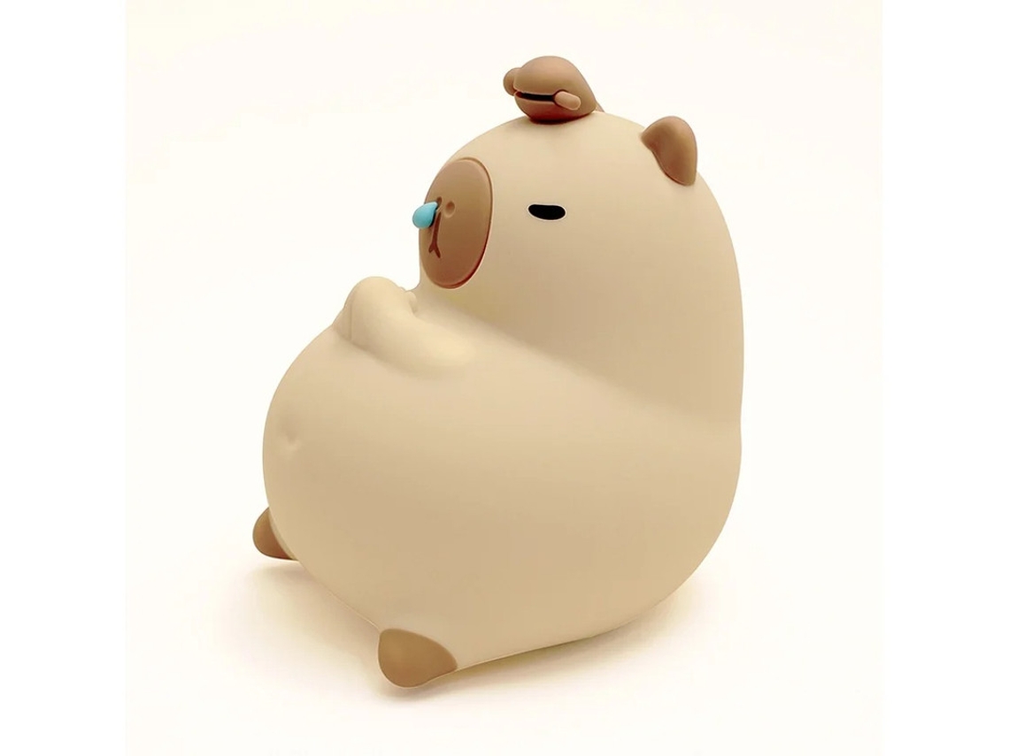 Novidade Luz Noturna De Capivara Luz Noturna De Silicone Animal Macio Para Crianças Recarregável Por Usb 7 Cores Reguláveis Lâmpada De Bestvite