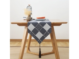Toalha De Mesa Japonesa De Algodão E Linho, Tema Xadrez, Toalha De Mesa Retrô Japonesa, Jogo Americano, Jogo Americano, Corredor De Mesa Xadrez