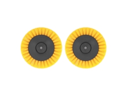 2 Pack Cabeça de Escova para Broca Elétrica 3.5 Polegadas para Carpetes Decoração Amarela