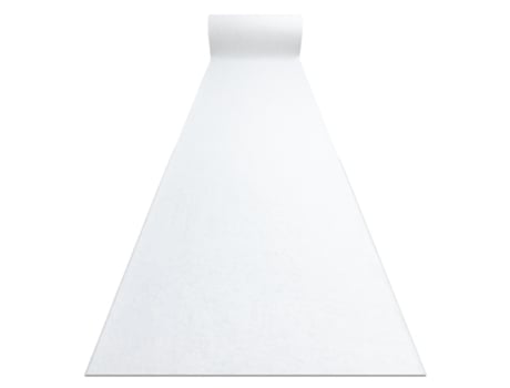 Tapete Antiderrapante DYWANY LUSZCZOW Casamento Rumba 1950 (Branco - 70x460 cm)