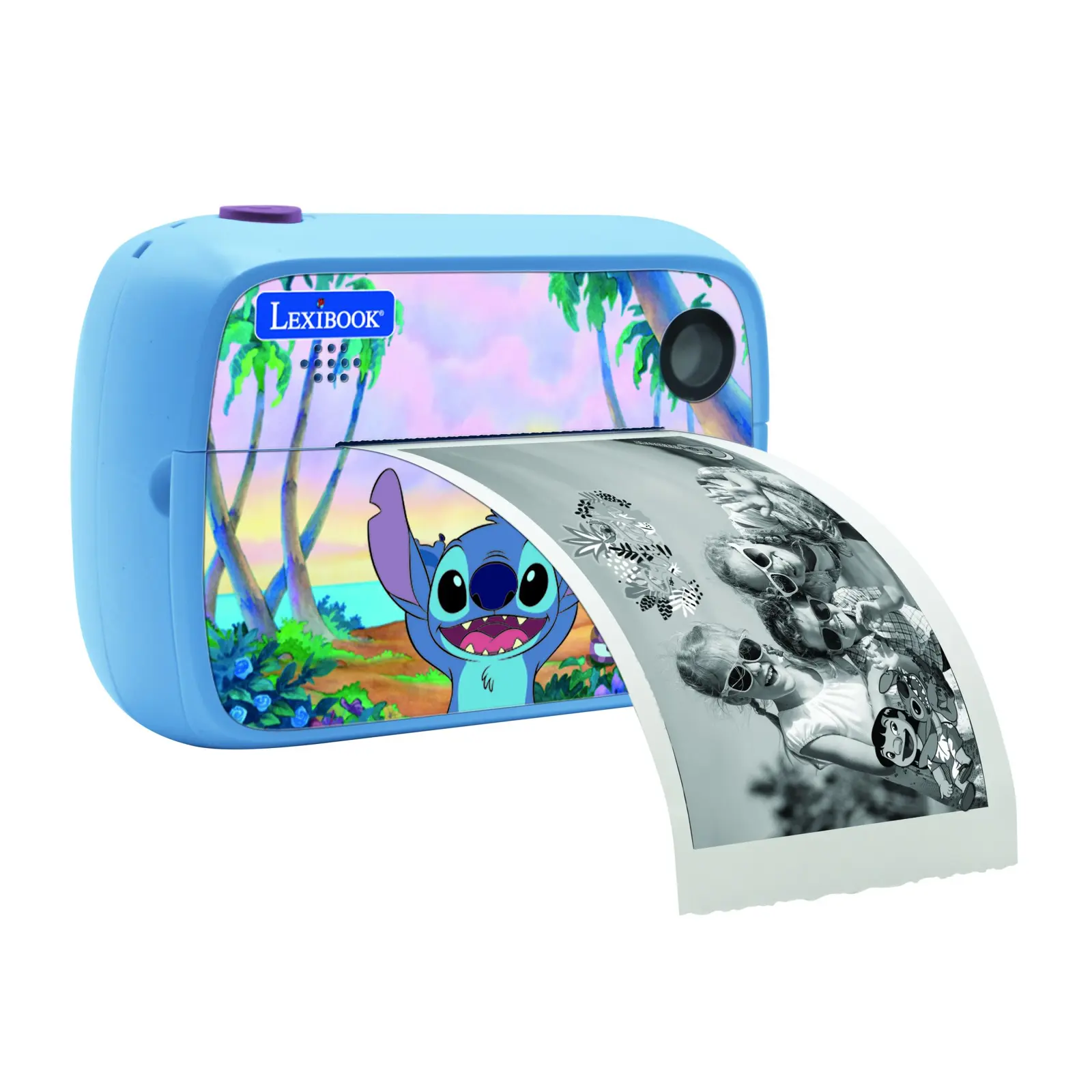 Disney Stitch Starcam® Impressão, Pacote De Câmara Com Impressora Instantânea, Cartão Sd E Kit De Personalização De Fotos