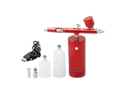 Kit Aerógrafo Portátil USB Recarregável com Compressor e Pistola Aerógrafo 0,3mm para Maquiagem Fx Tatuagens Pintura Hidratação