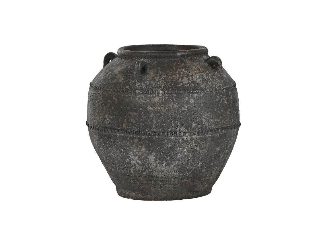 Vaso de cerâmica Home Esprit Brown 45 x 45 x 40 cm