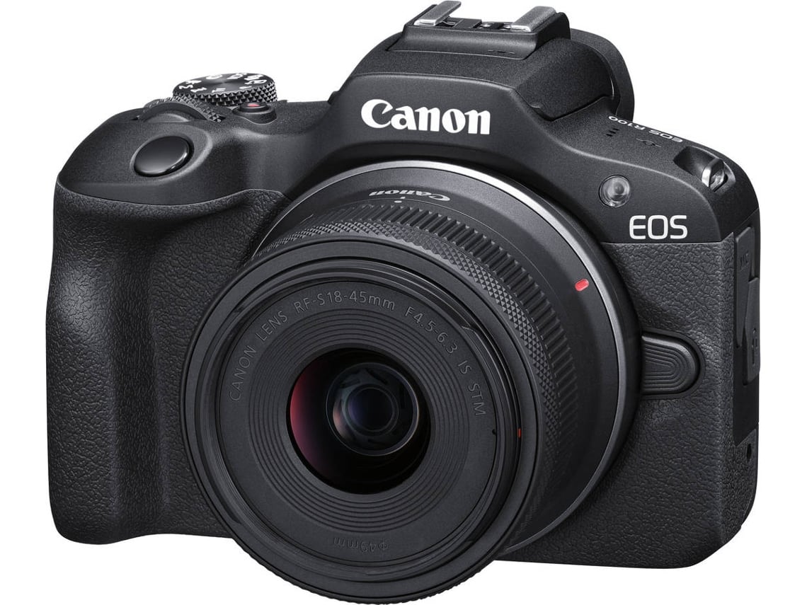 Máquina Fotográfica CANON EOS R100 + RF-S 18-45mm IS STM