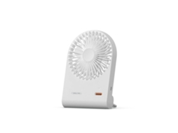 Mini Ventilador Turbo USB, Visor Digital, Fluxo Potente, MDUG (verde transparente)