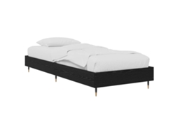 Vidaxl Estrutura da Cama Carvalho Preto 80 X 200 Cm