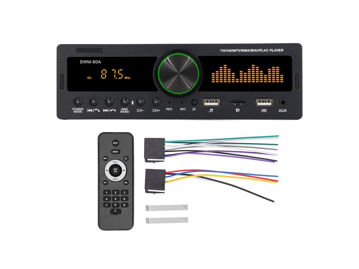 Rádio Carro 12v Bluetooth 5.0 Mp3 Aux Fm Am