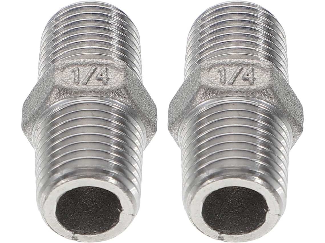 Conector De Tubo Macho-macho 2 Peças Em Aço Inoxidável 304