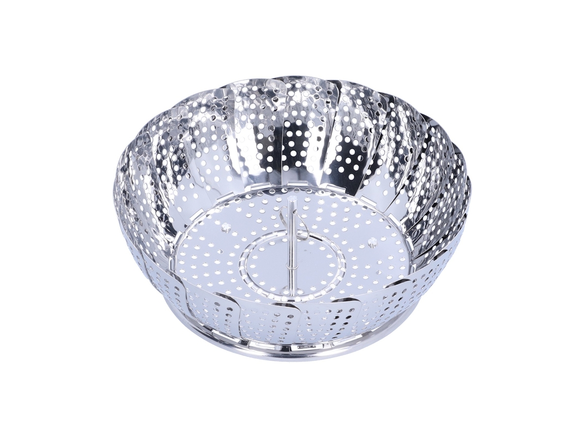Cesta De Vapor Dobrável Aço Inoxidável, Rack Multifuncional Para Cozinhar