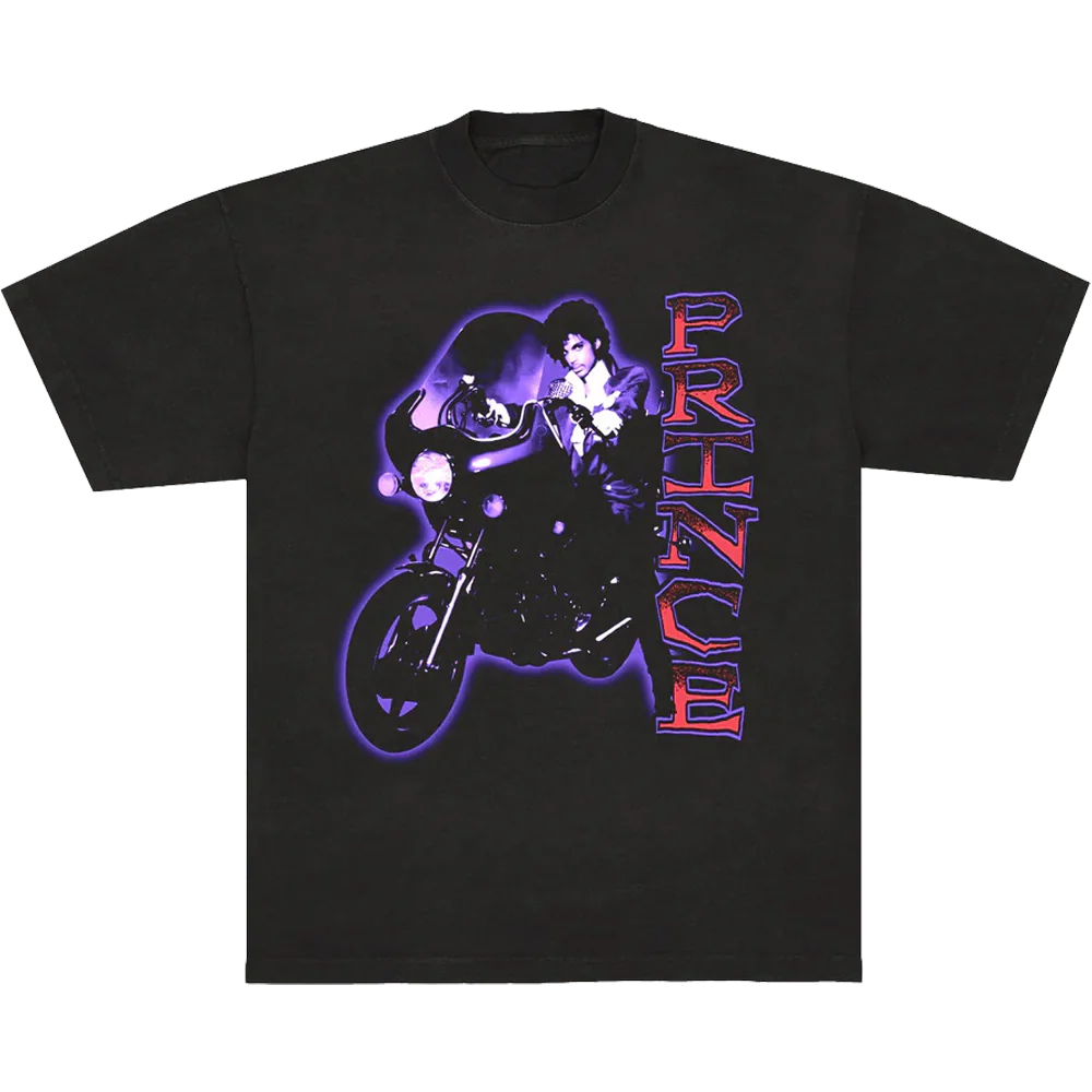 Prince Morotcycle Photo T-shirt Unisex Rockinstone Size:xl