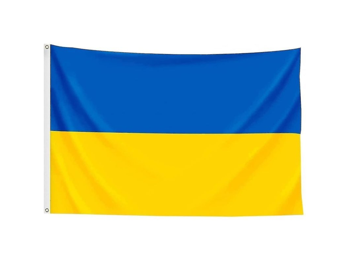 Bandera De Ucrania 3ftx5ft Poliéster Con Ojetes De Latón 90cm*150cm Anti-descoloración Para Interior O Viento Suave