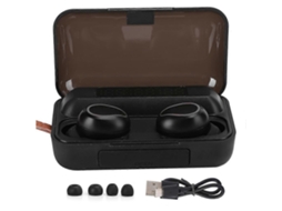 Fones De Ouvido Bluetooth Tws 5.0 Com Display Digital Led Sensível Ao Toque E Luz Colorida Deslumbrante Com Alça Preta Ly Ebike