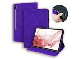 Capa Samsung Tab S11 Ultra 14,6 Roxo Capa Protetora Roxa Com Suporte, Textura De Camurça E Resistente A Choques. Sfushos