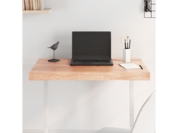 Vidaxl Tampo De Mesa Com Bordas Vivas Carvalho Tratado Castanho-claro