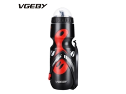 Lurelia Garrafa Grande Capacidade Para Ciclismo, 650 Ml, Polietileno, Preto / Vermelho, (diâm